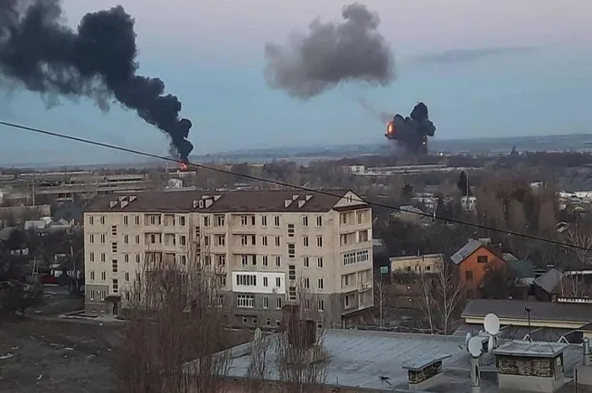 المباني المتضررة بسبب الحرب علي أوكرانيا